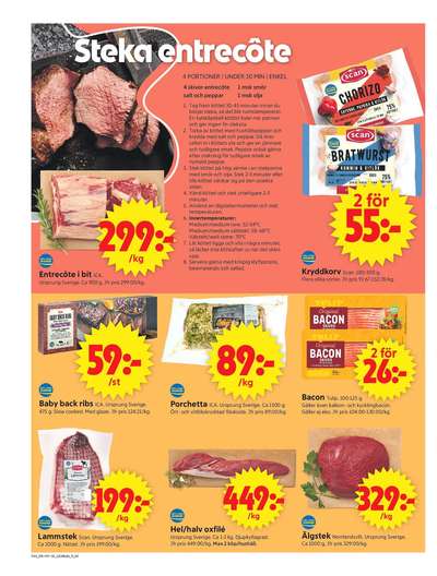 ICA Supermarket reklamblad i vecka 44 sida 4