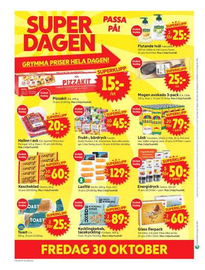 ICA Supermarket reklamblad i vecka 44 sida 10