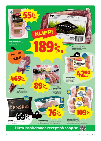 Stora Coop reklamblad i vecka 44 sida 2