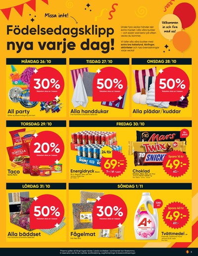 Dollarstore reklamblad i vecka 44 sida 3