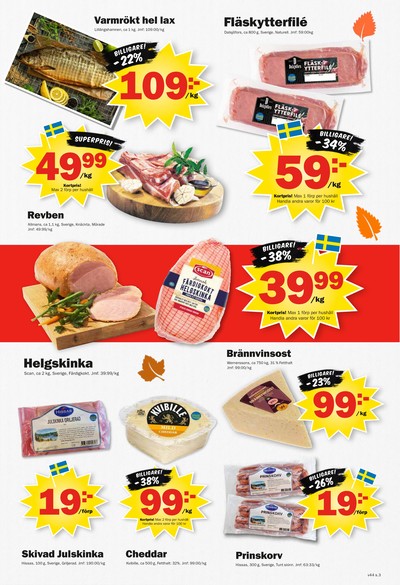 Pekås reklamblad i vecka 44 sida 3