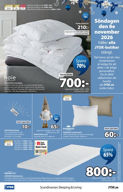 Jysk reklamblad i vecka 45 sida 25