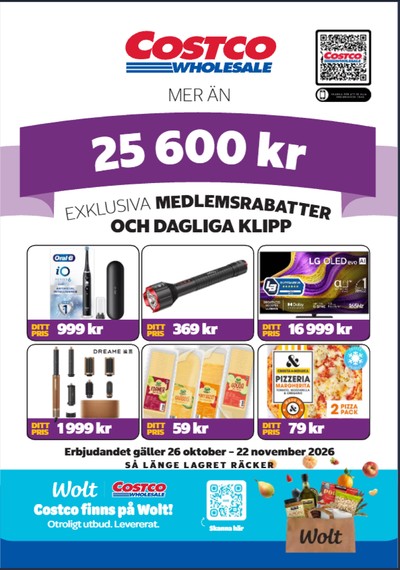 Costco reklamblad i vecka 45 sida 1
