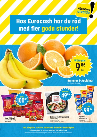 Eurocash reklamblad i vecka 6 sida 1