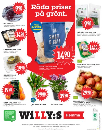 WILLY:S hemma reklamblad i vecka 6 sida 4