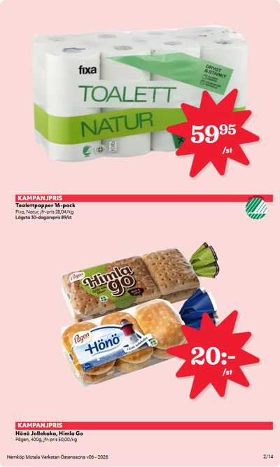 Hemköp reklamblad i vecka 6 sida 2