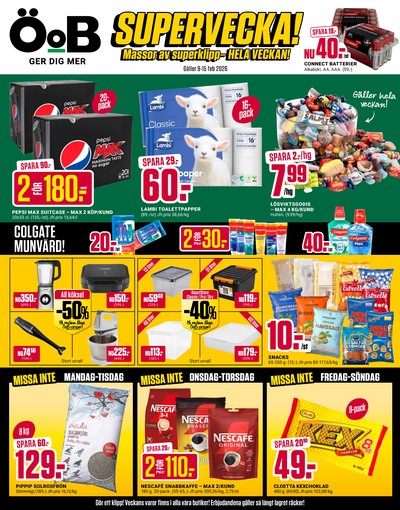 ÖoB reklamblad i vecka 7 sida 1