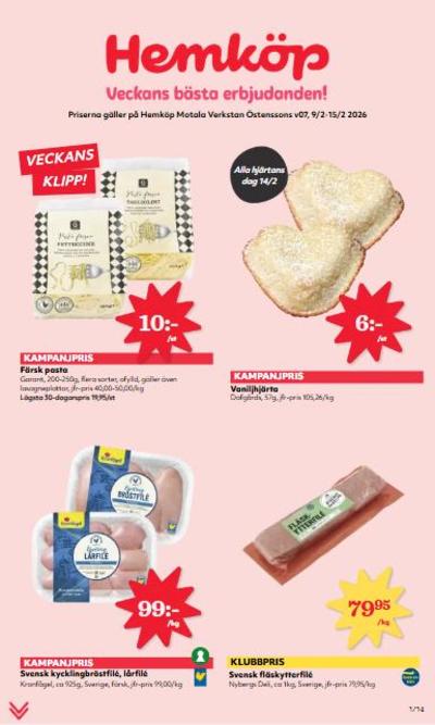 Hemköp reklamblad. Giltig: 09/02/26 - 15/02/26