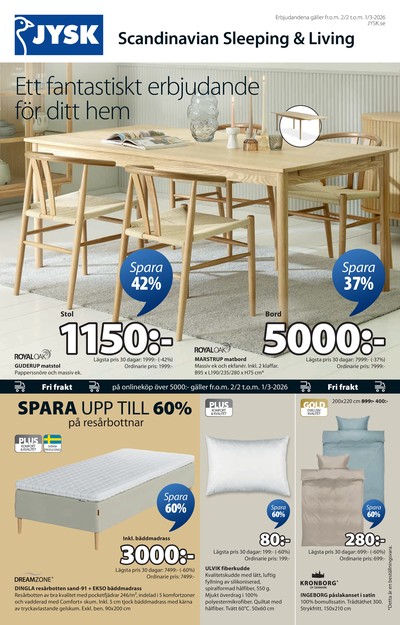 Jysk reklamblad i vecka 8 sida 2