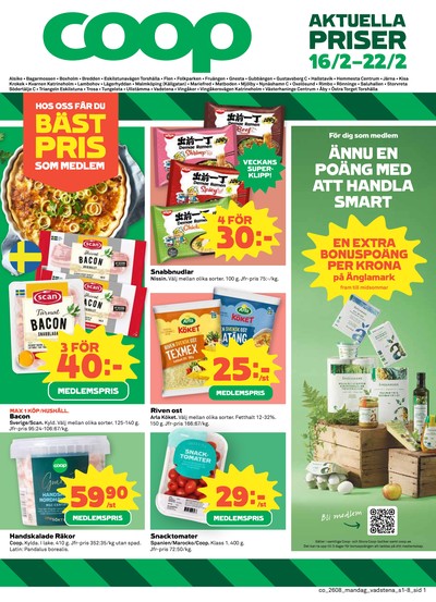 Coop reklamblad. Giltig: 16/02/26 - 22/02/26