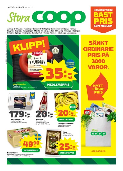 Stora Coop reklamblad. Giltig: 16/02/26 - 22/02/26