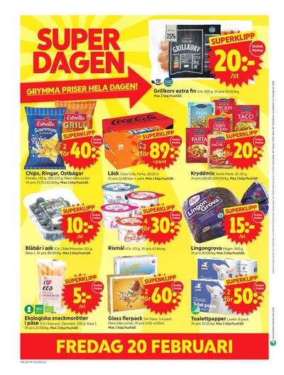 ICA Supermarket reklamblad i vecka 8 sida 10