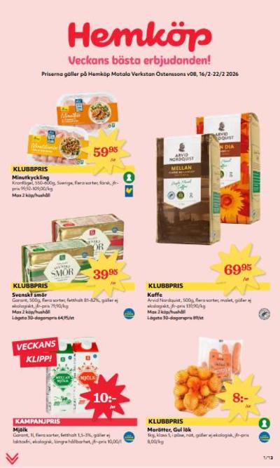 Östenssons reklamblad i vecka 8 sida 1