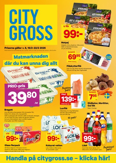 City Gross reklamblad i vecka 8 sida 1