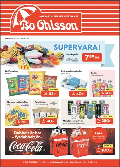 Bo Ohlsson reklamblad i vecka 8 sida 1