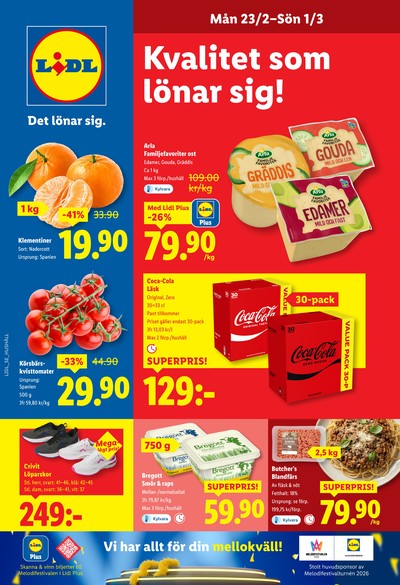 Lidl reklamblad i vecka 9 sida 1