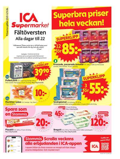 ICA Supermarket reklamblad i vecka 9 sida 1