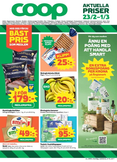 Coop reklamblad i vecka 9 sida 1