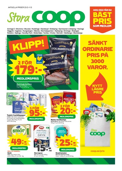 Stora Coop reklamblad i vecka 9 sida 1